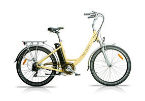 3 Vorlagen-waagerecht ausgerichtete Pedal-Vorlagen-Fahrräder, legieren doppel-wandige Damen-elektrisches Fahrrad