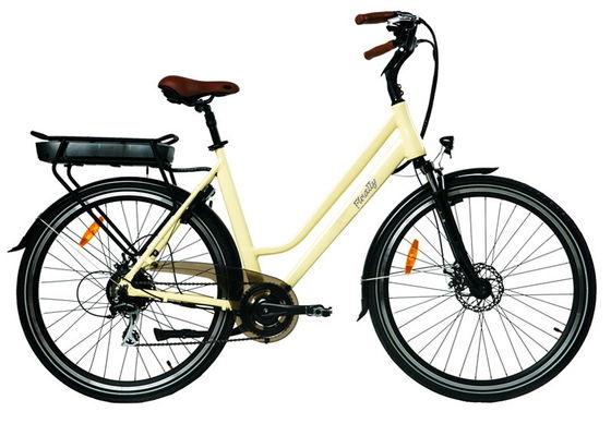 28" elektrischer Vorlagen-Pendler-Fahrrad LCD-Anzeigenaufstiegs-Hügel 12° schwanzloser Motor