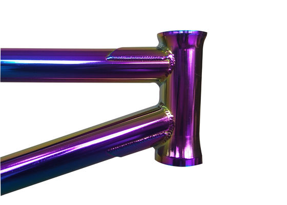 20 Fahrrad-Regenbogen-Feld-Öl-Slick Full-crmo Oberrohr 20,75" des Zoll-BMX TubeMid-Bb Kopf RC 336mm integrierter entfernbare Bremse